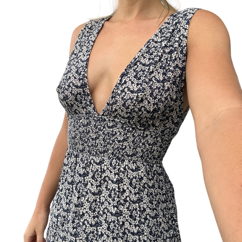 ROZY Navy flower pattern dress